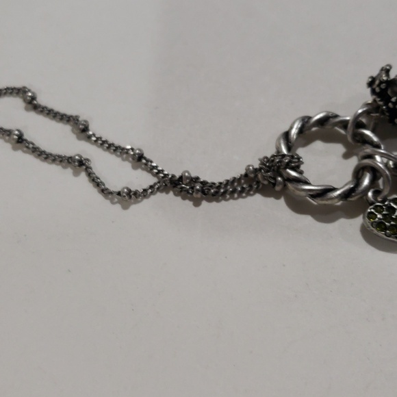 🌿 Silver Chic Charm Pendant Necklace – Tree of Life & Gemstone Accents - 34" 🌿 - Picture 8 of 9